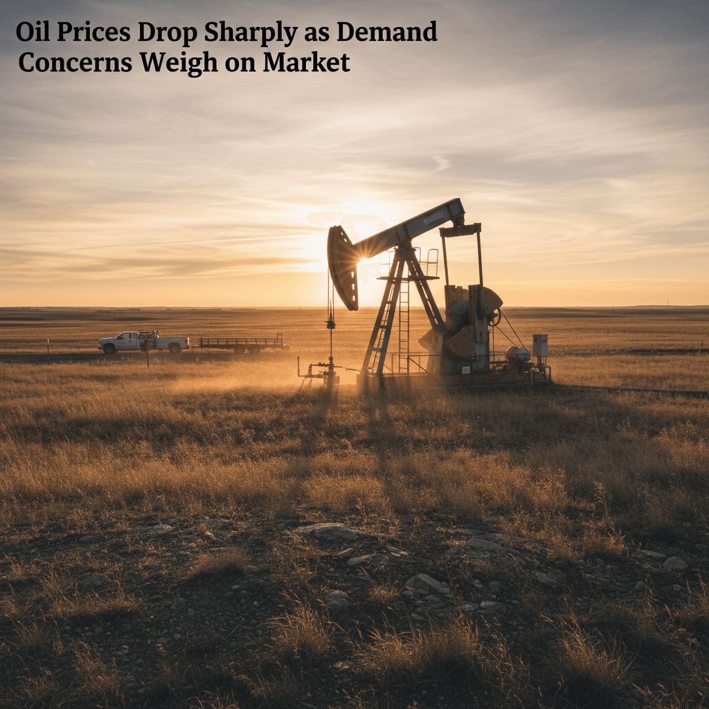 Oil Prices Drop Sharply as Demand Concerns Weigh on Market - Bakken Wire