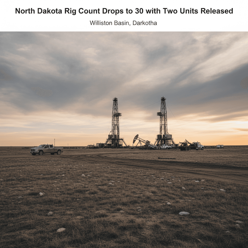 North Dakota Rig Count Drops to 30 with Two Units Released - Bakken Wire