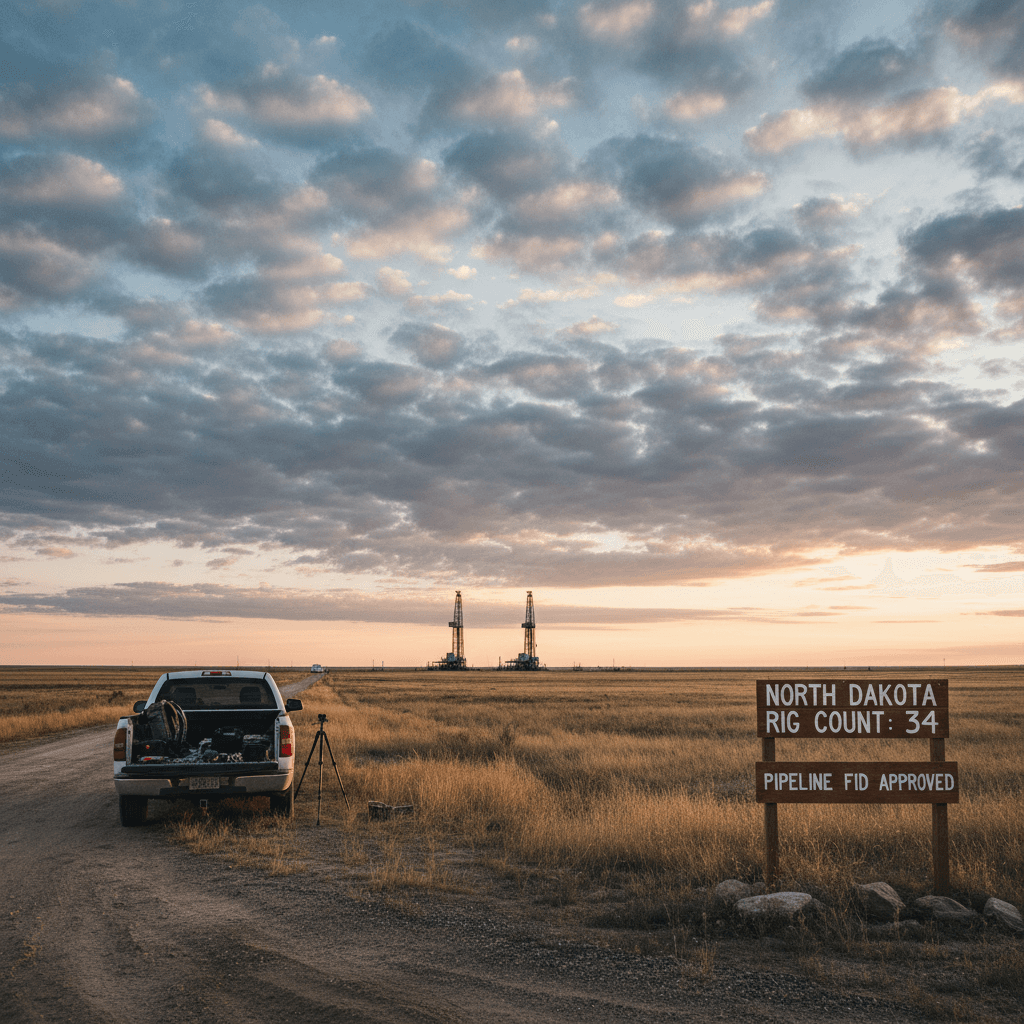 North Dakota Rig Count Holds at 34 Amid Major Pipeline FID - Bakken Wire