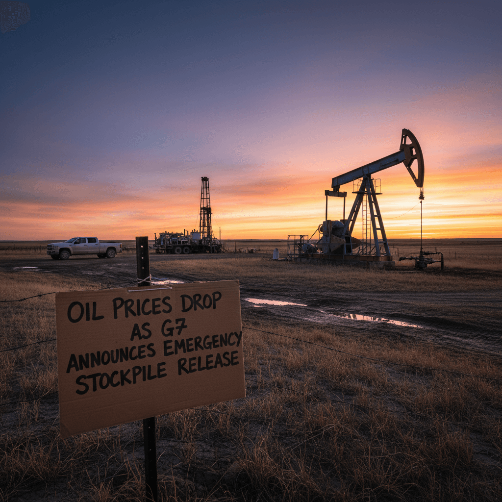 Oil Prices Drop as G7 Announces Emergency Stockpile Release - Bakken Wire