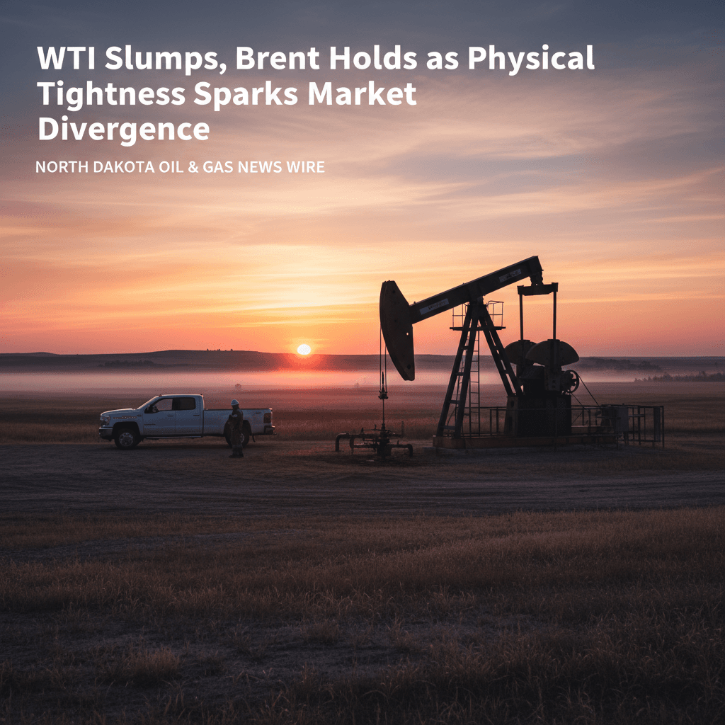 WTI Slumps, Brent Holds as Physical Tightness Sparks Market Divergence - Bakken Wire