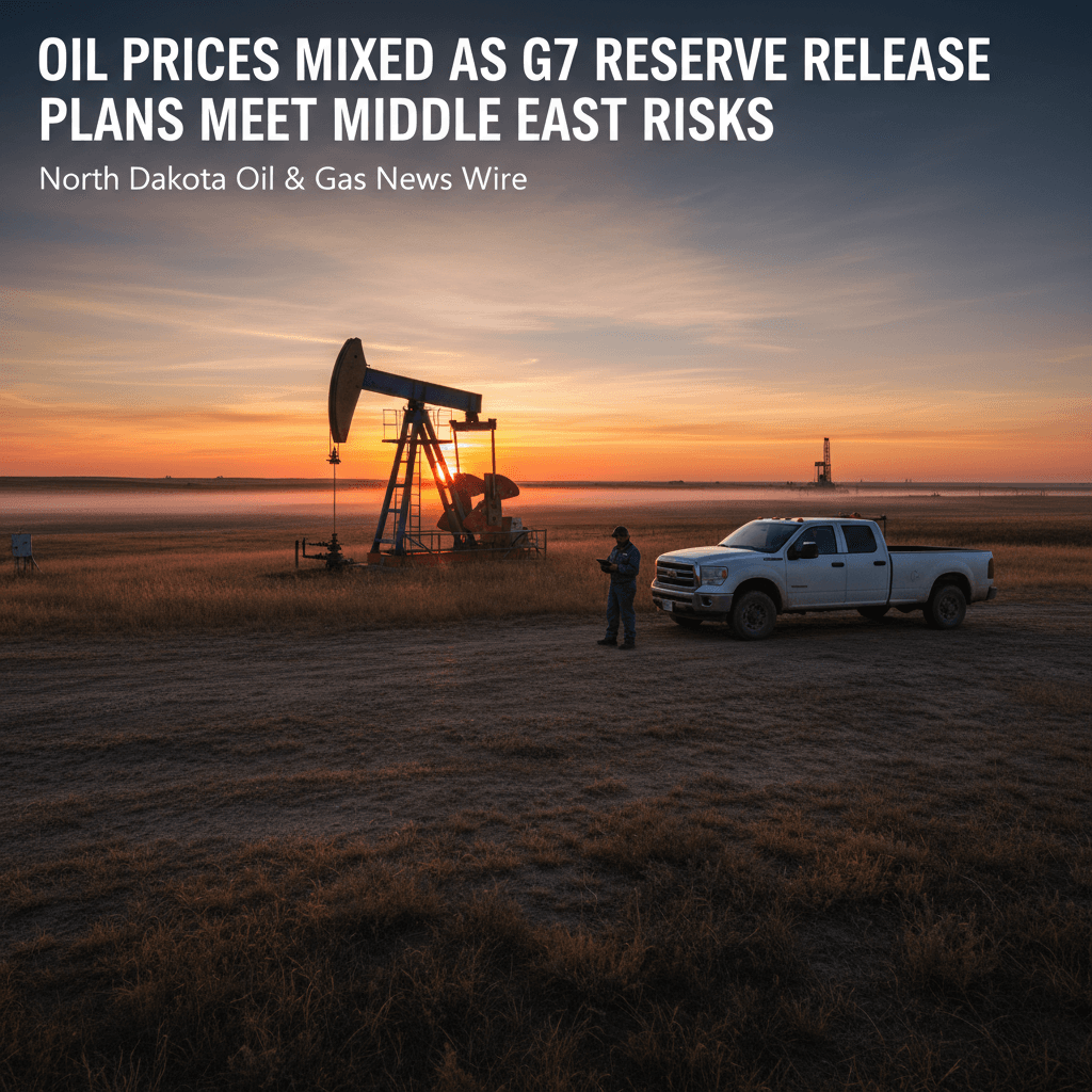 Oil Prices Mixed as G7 Reserve Release Plans Meet Middle East Risks - Bakken Wire