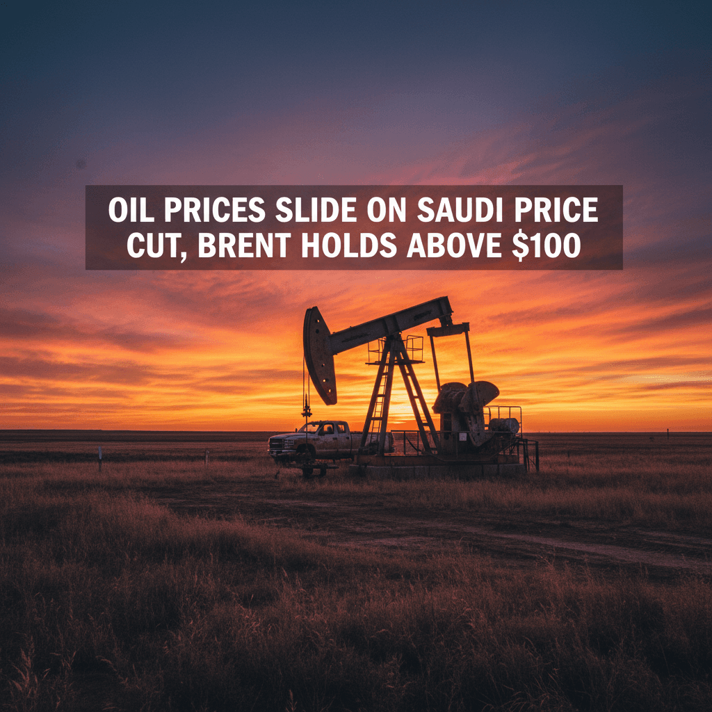 Oil Prices Slide on Saudi Price Cut, Brent Holds Above $100 - Bakken Wire