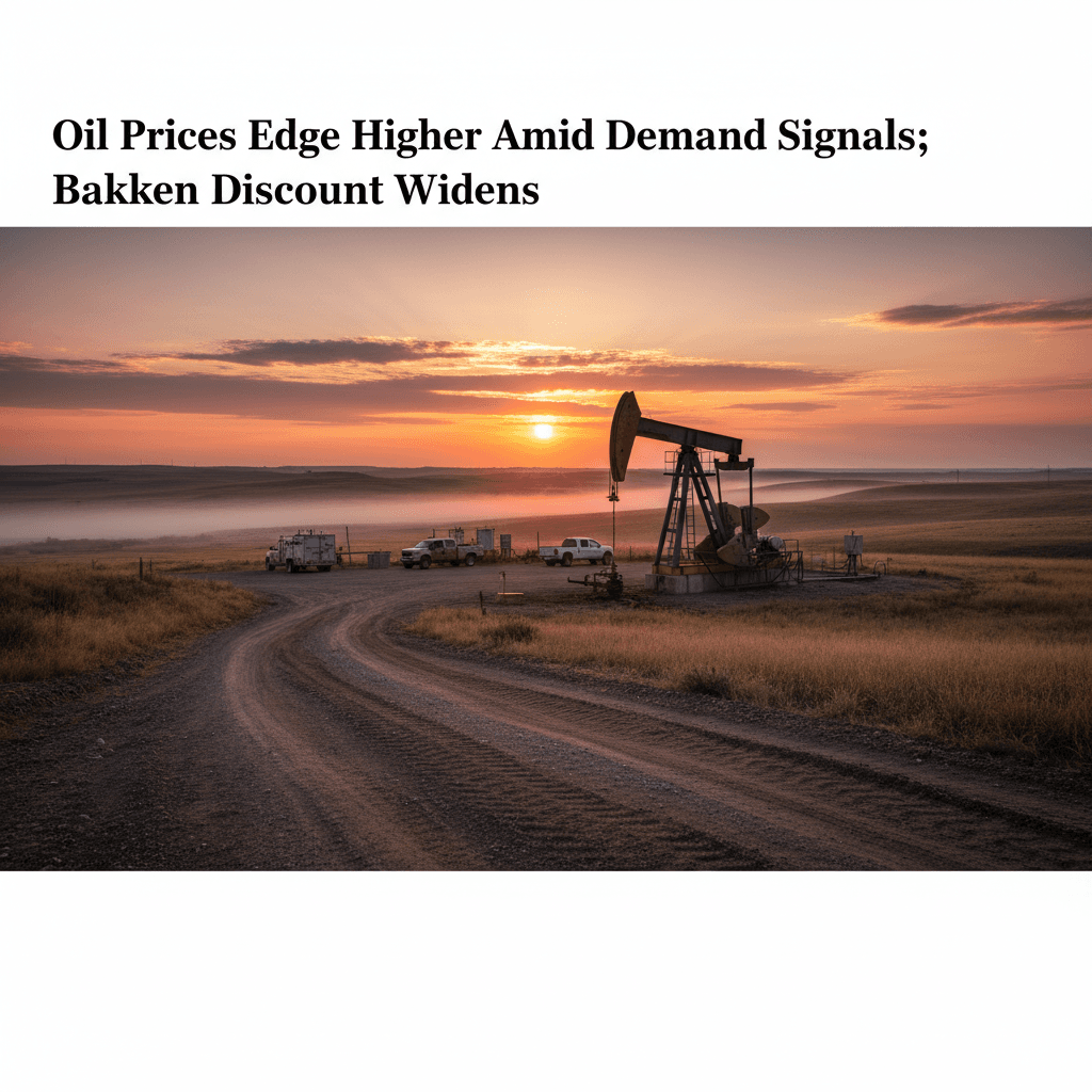 Oil Prices Edge Higher Amid Demand Signals; Bakken Discount Widens - Bakken Wire