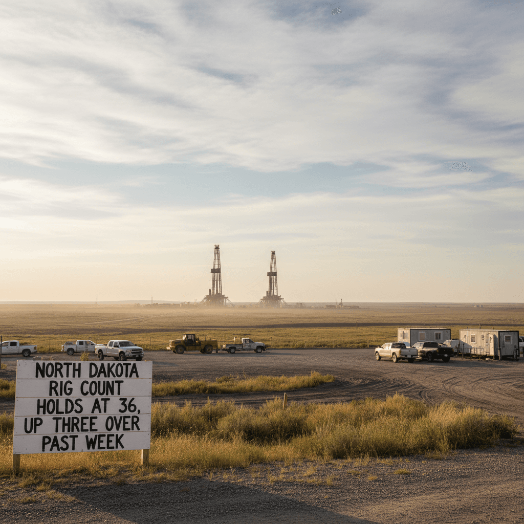 North Dakota Rig Count Holds at 36, Up Three Over Past Week - Bakken Wire