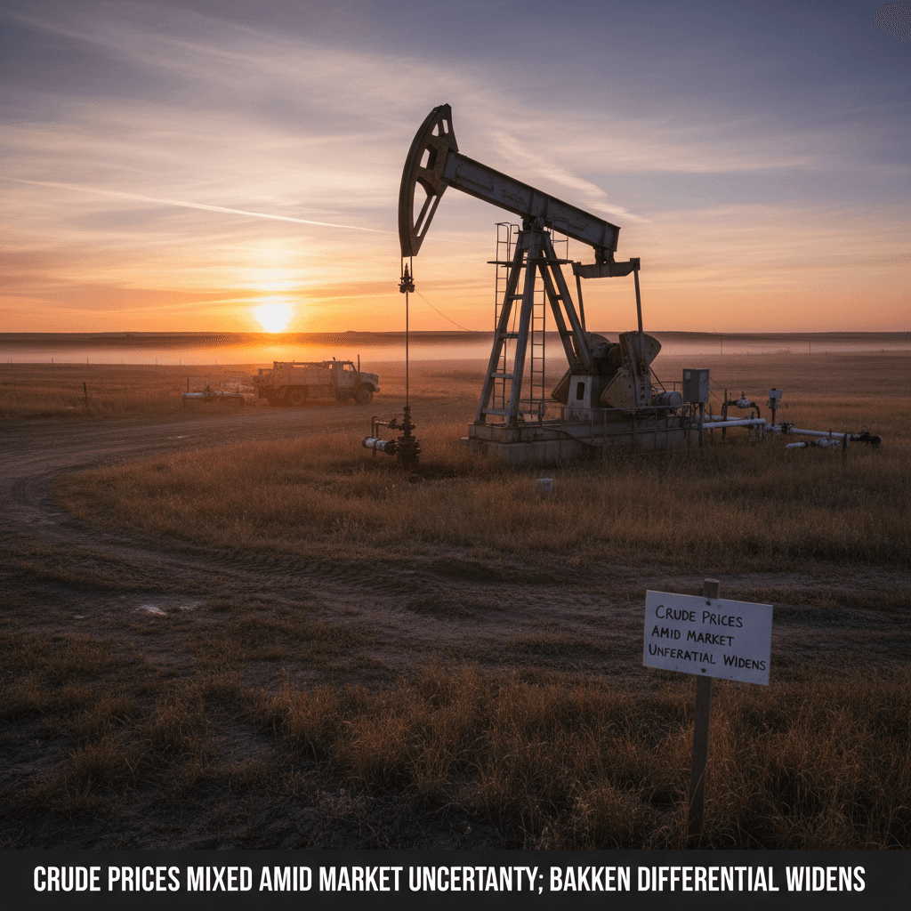 Crude Prices Mixed Amid Market Uncertainty; Bakken Differential Widens - Bakken Wire
