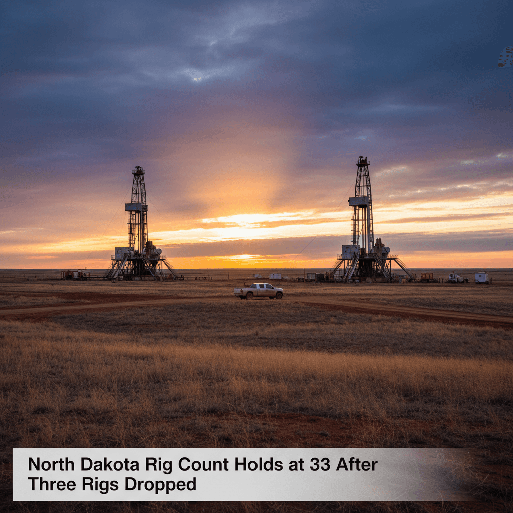 North Dakota Rig Count Holds at 33 After Three Rigs Dropped - Bakken Wire
