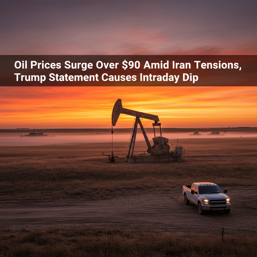 Oil Prices Surge Over $90 Amid Iran Tensions, Trump Statement Causes Intraday Dip - Bakken Wire