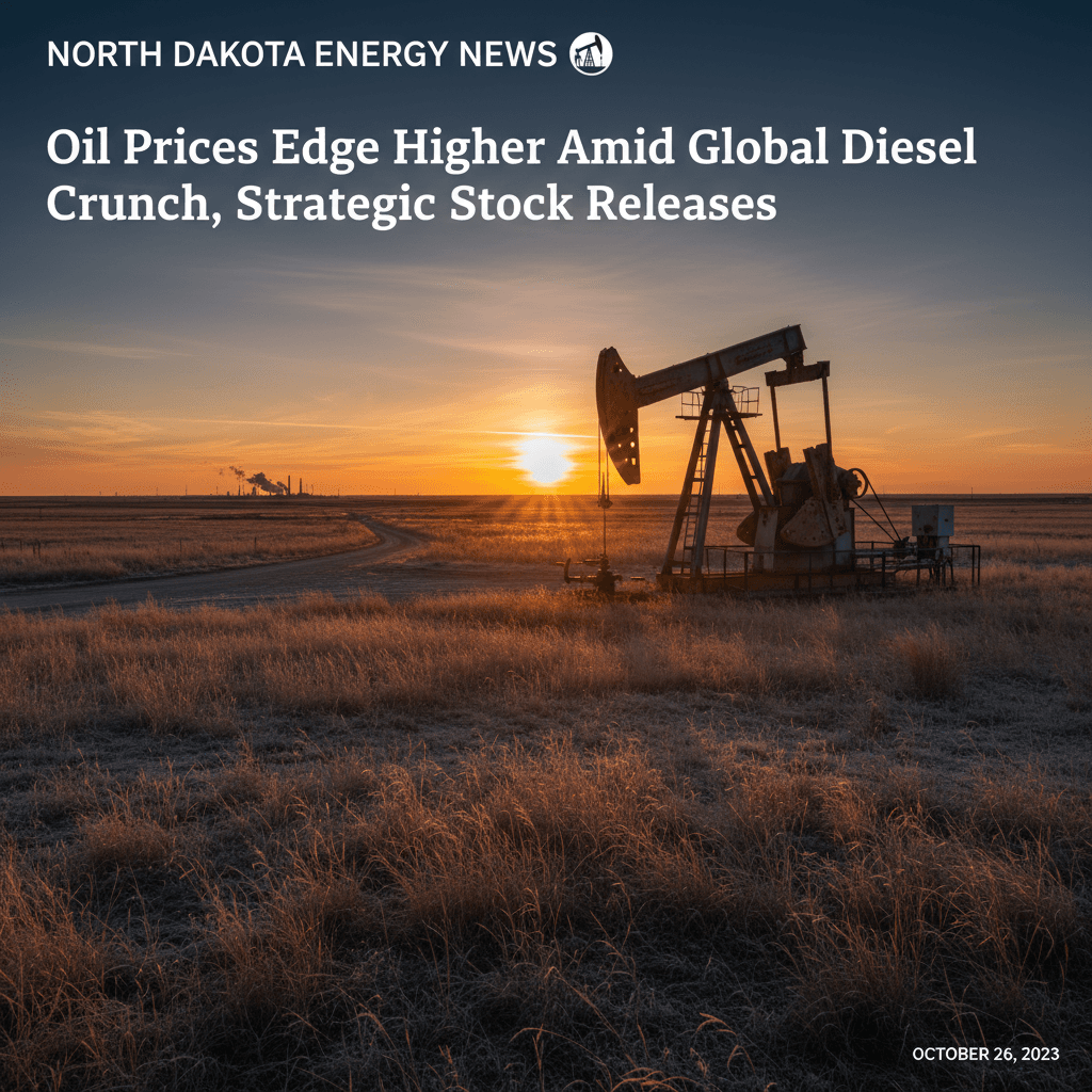 Oil Prices Edge Higher Amid Global Diesel Crunch, Strategic Stock Releases - Bakken Wire