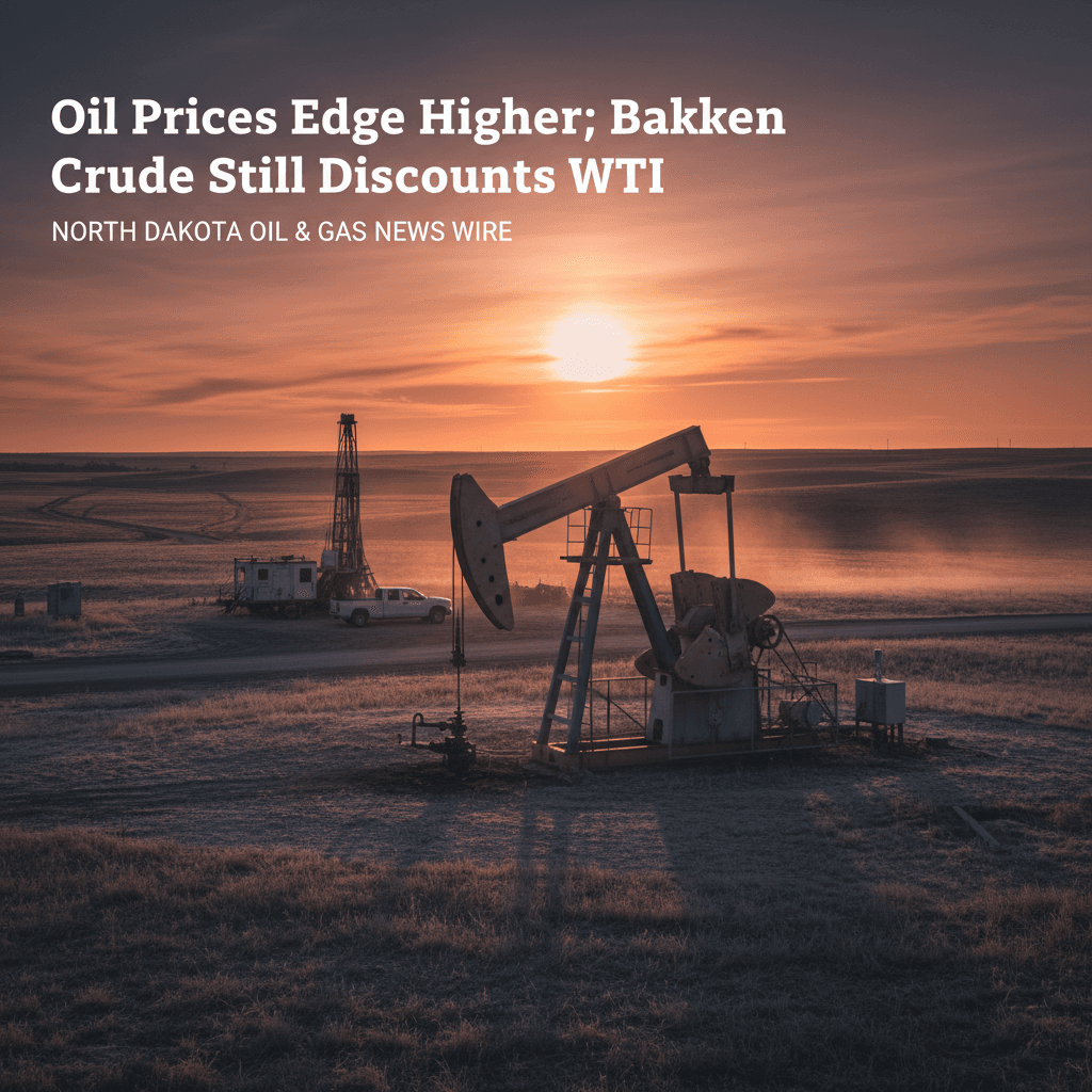 Oil Prices Edge Higher; Bakken Crude Still Discounts WTI - Bakken Wire