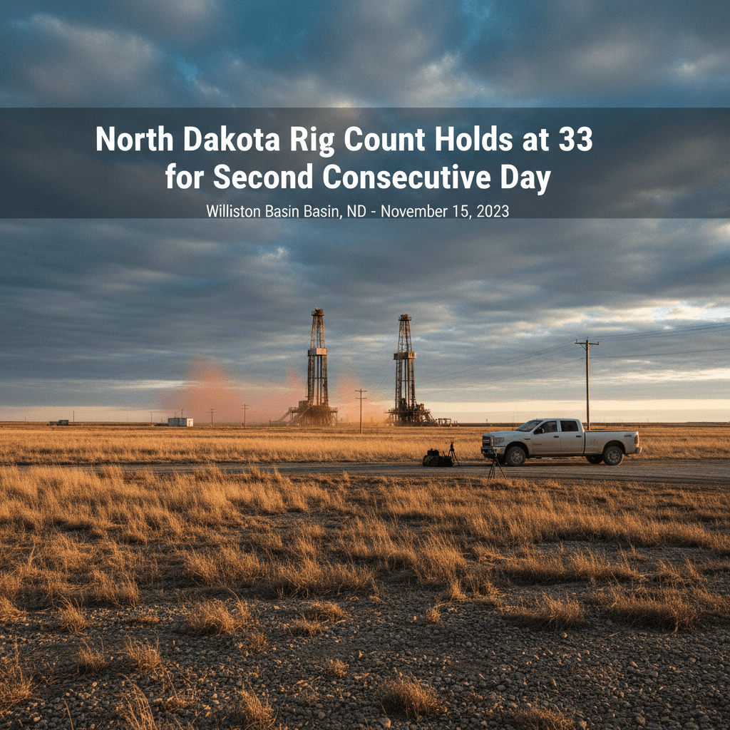 North Dakota Rig Count Holds at 33 for Second Consecutive Day - Bakken Wire