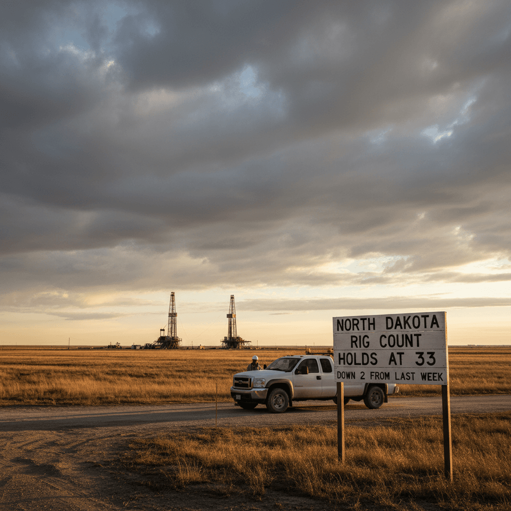 North Dakota Rig Count Holds at 33, Down 2 from Last Week - Bakken Wire