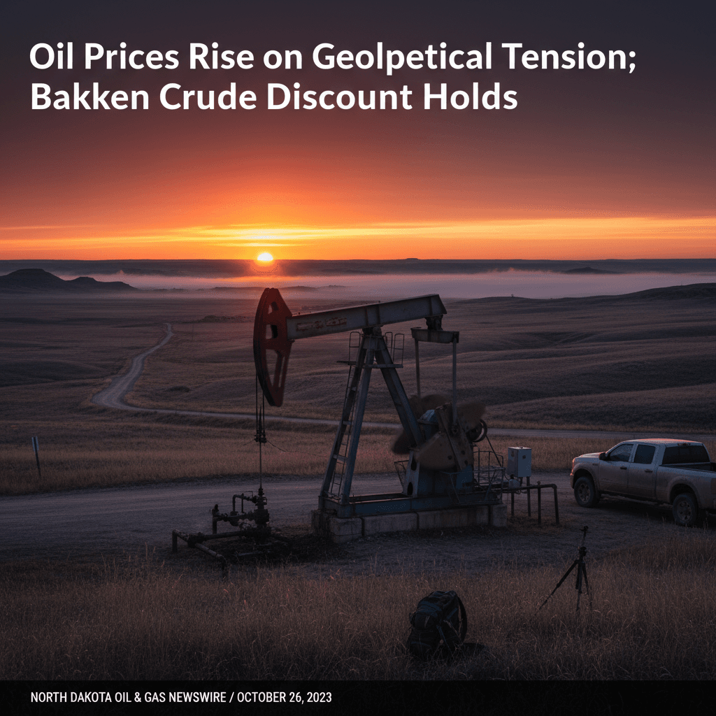 Oil Prices Rise on Geopolitical Tension; Bakken Crude Discount Holds - Bakken Wire