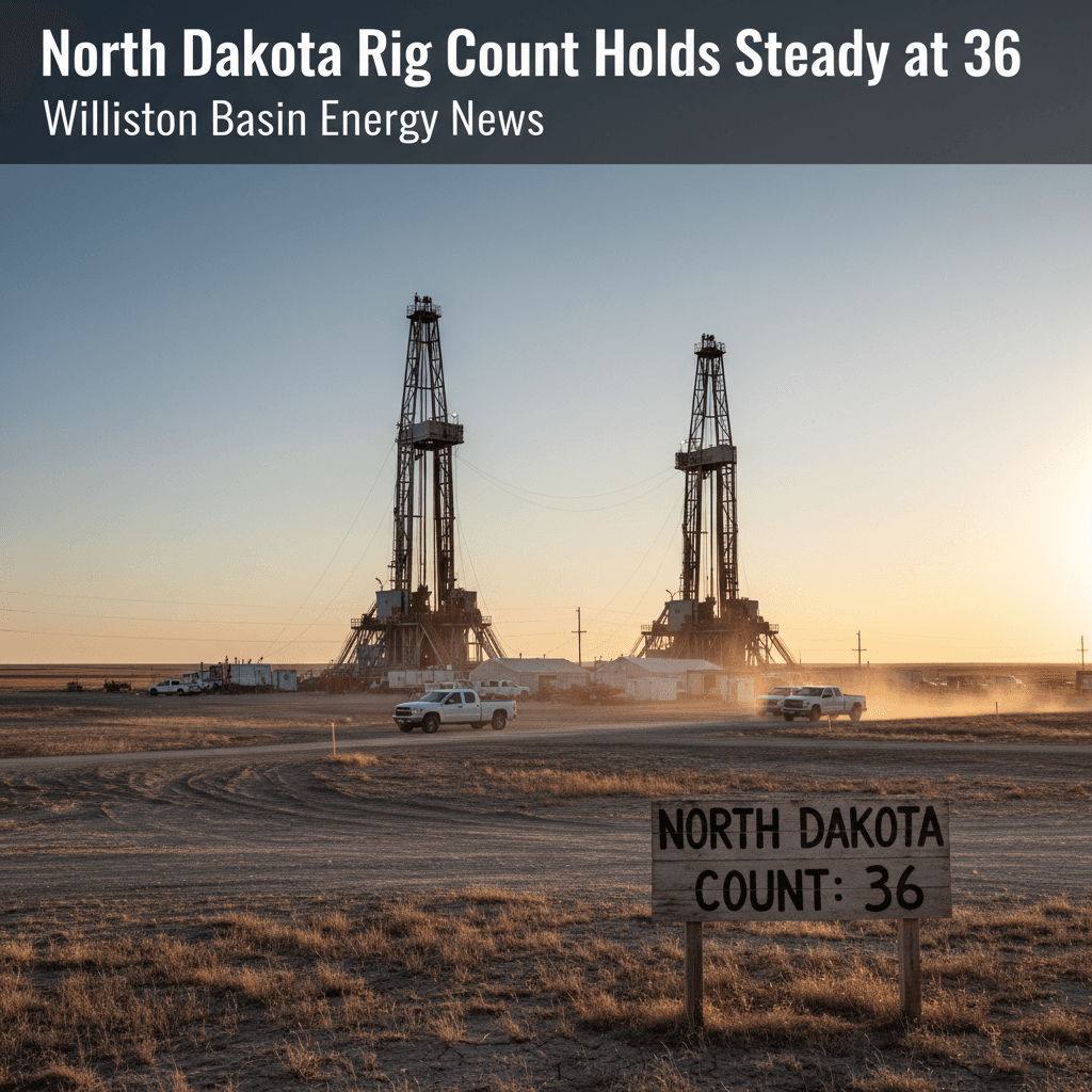 North Dakota Rig Count Holds Steady at 36 - Bakken Wire