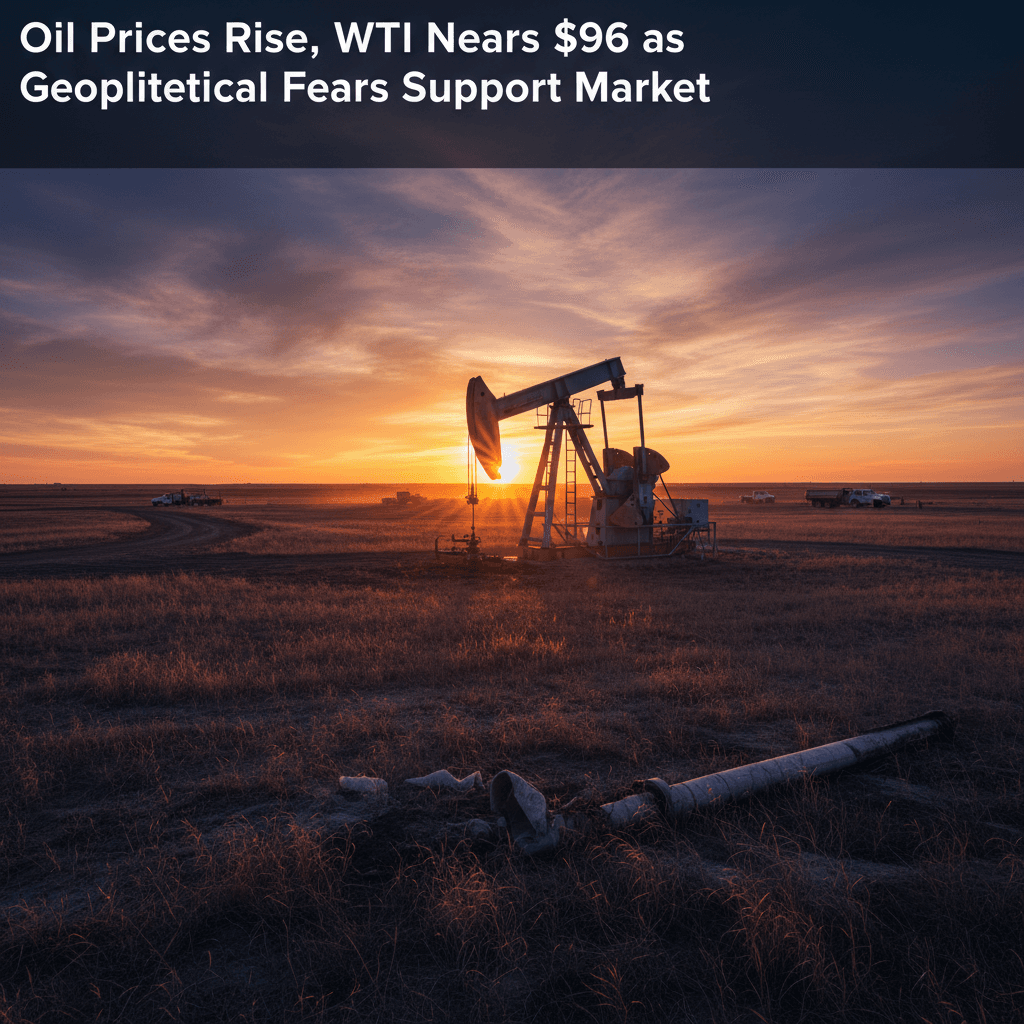 Oil Prices Rise, WTI Nears $96 as Geopolitical Fears Support Market - Bakken Wire