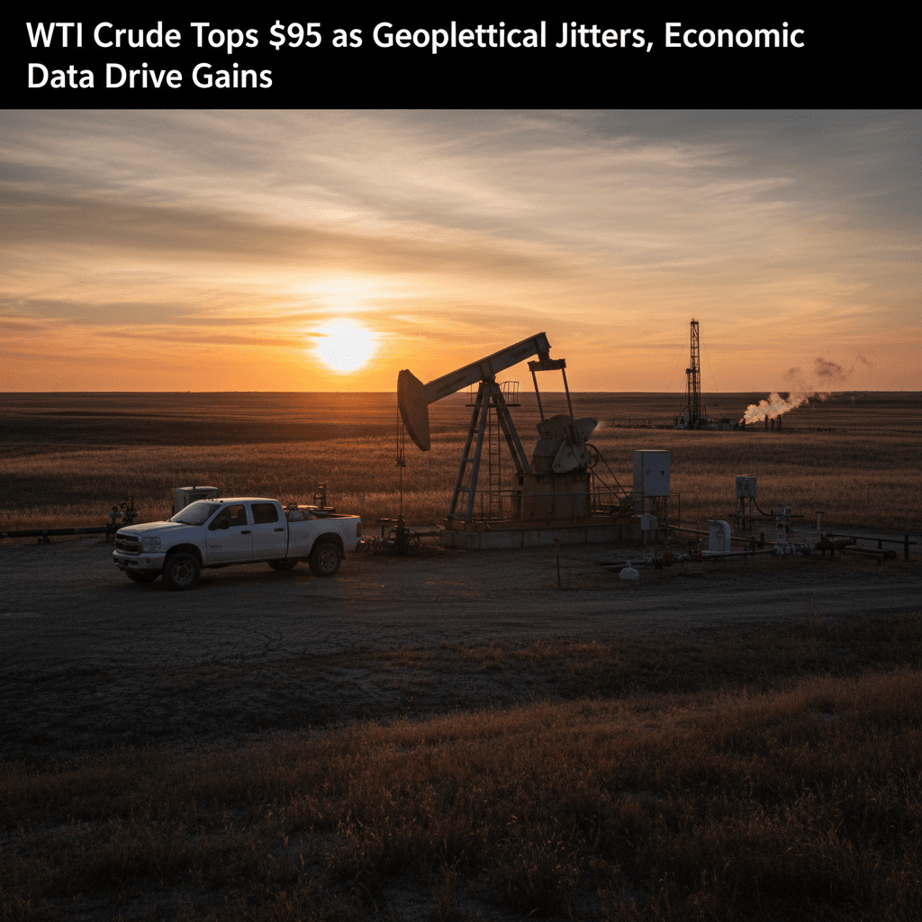 WTI Crude Tops $95 as Geopolitical Jitters, Economic Data Drive Gains - Bakken Wire