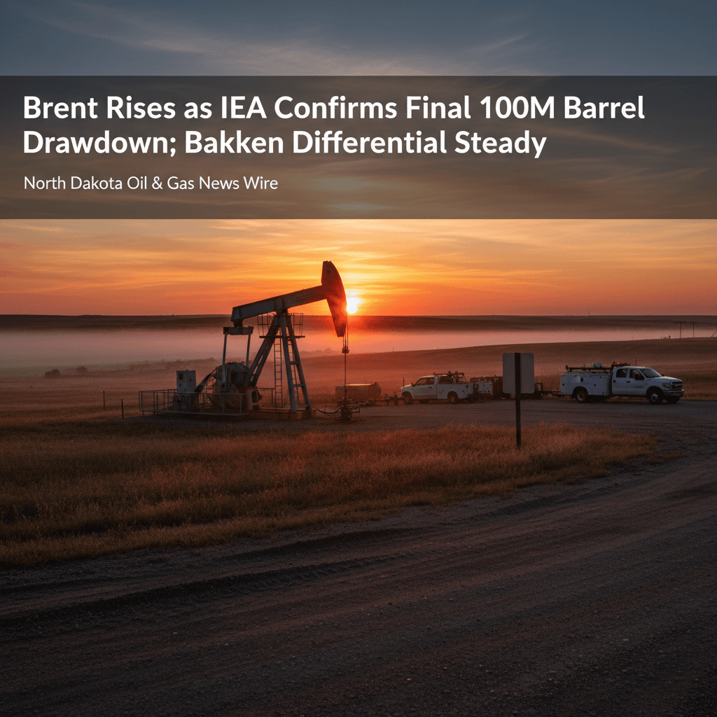 Brent Rises as IEA Confirms Final 100M Barrel Drawdown; Bakken Differential Steady - Bakken Wire