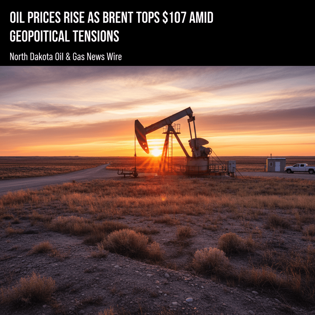 Oil Prices Rise as Brent Tops $107 Amid Geopolitical Tensions - Bakken Wire