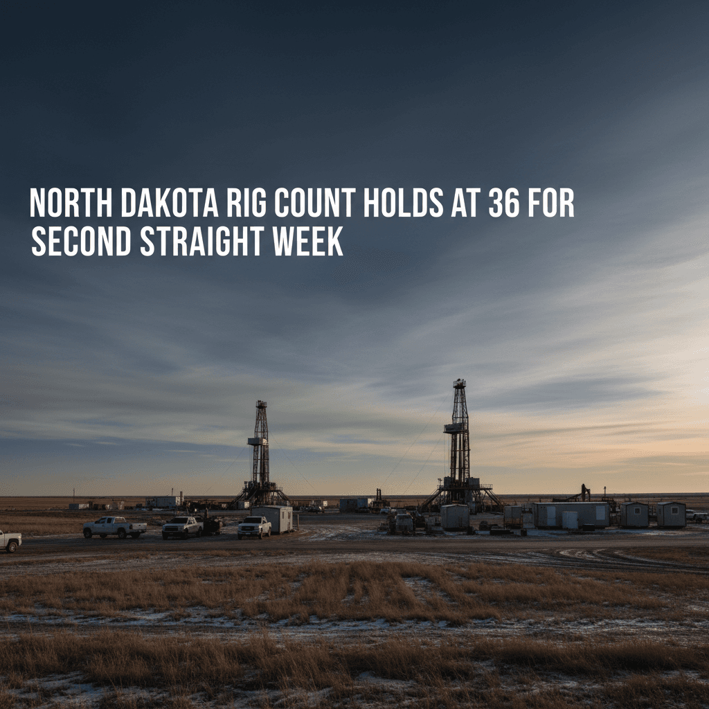 North Dakota Rig Count Holds at 36 for Second Straight Week - Bakken Wire