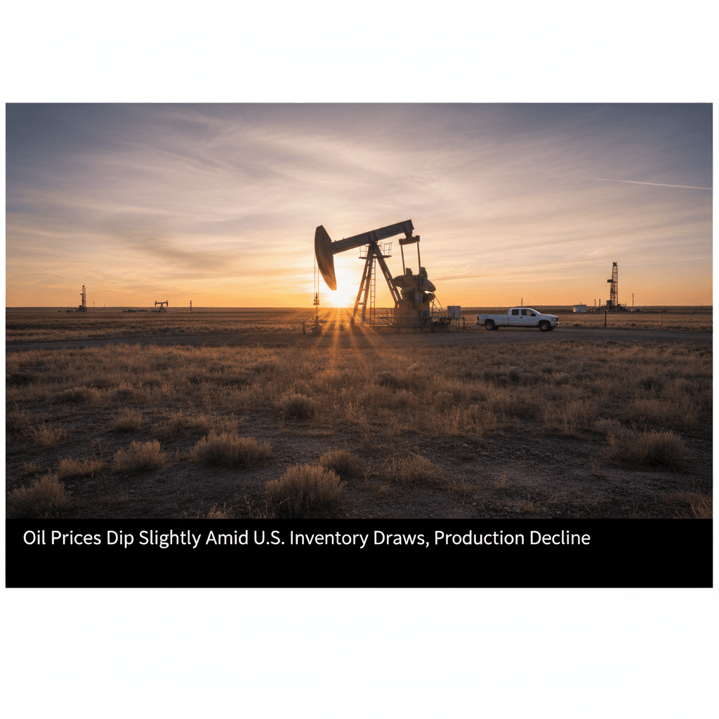 Oil Prices Dip Slightly Amid U.S. Inventory Draws, Production Decline - Bakken Wire