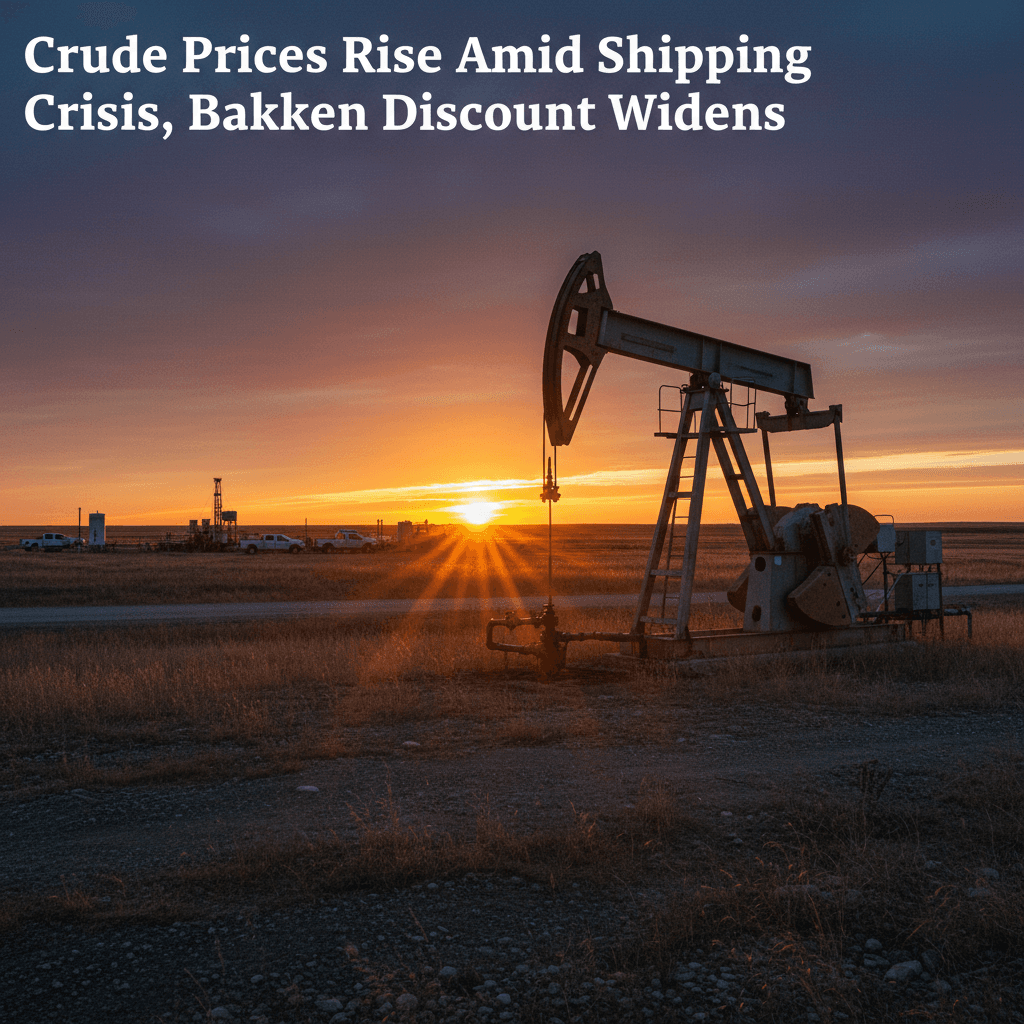 Crude Prices Rise Amid Shipping Crisis, Bakken Discount Widens - Bakken Wire