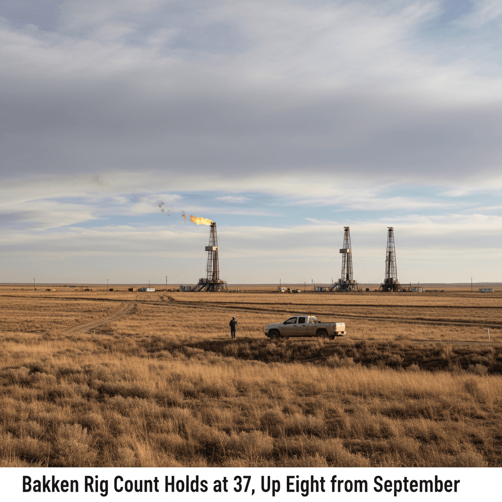 Bakken Rig Count Holds at 37, Up Eight from September - Bakken Wire