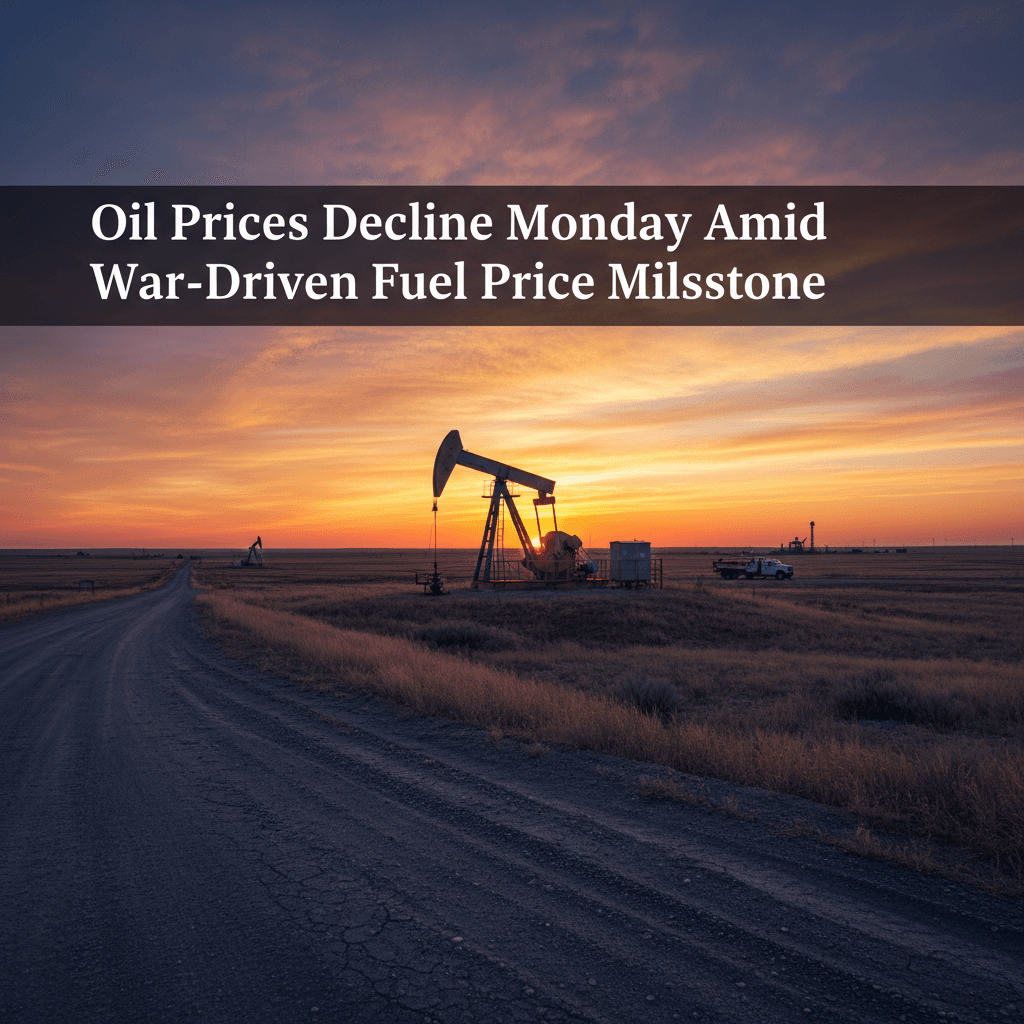 Oil Prices Decline Monday Amid War-Driven Fuel Price Milestone - Bakken Wire
