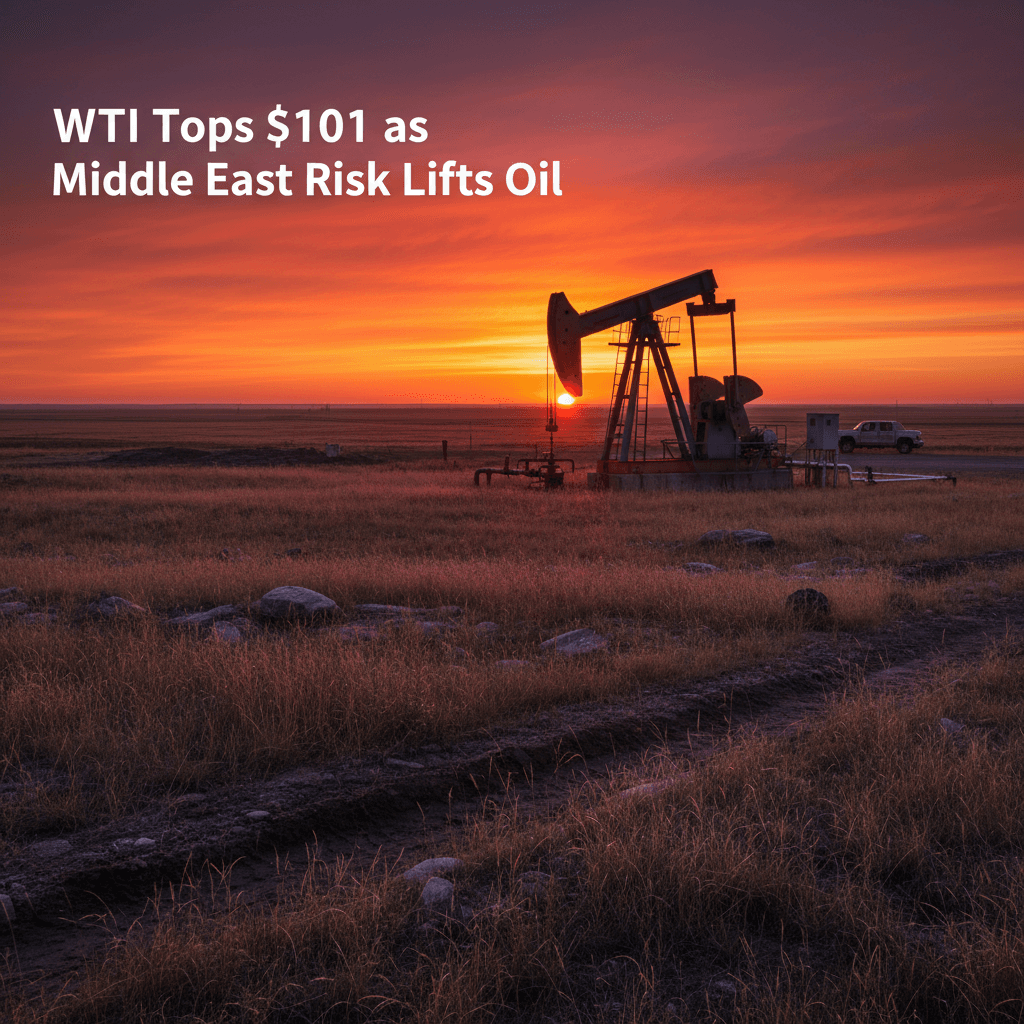 WTI Tops $101 as Middle East Risk Lifts Oil - Bakken Wire