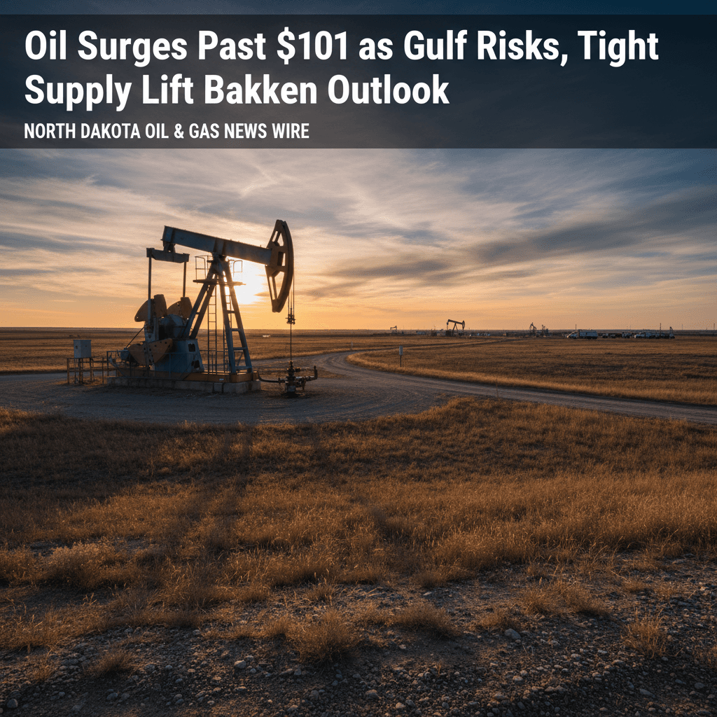 Oil Surges Past $101 as Gulf Risks, Tight Supply Lift Bakken Outlook - Bakken Wire