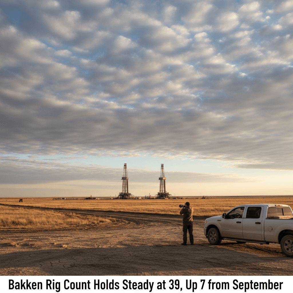 Bakken Rig Count Holds Steady at 39, Up 7 from September - Bakken Wire