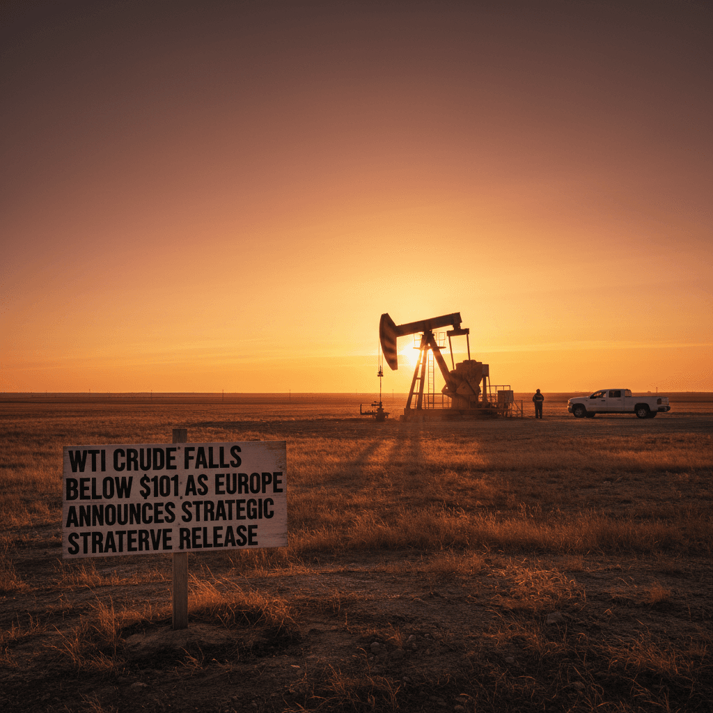 WTI Crude Falls Below $101 as Europe Announces Strategic Reserve Release - Bakken Wire
