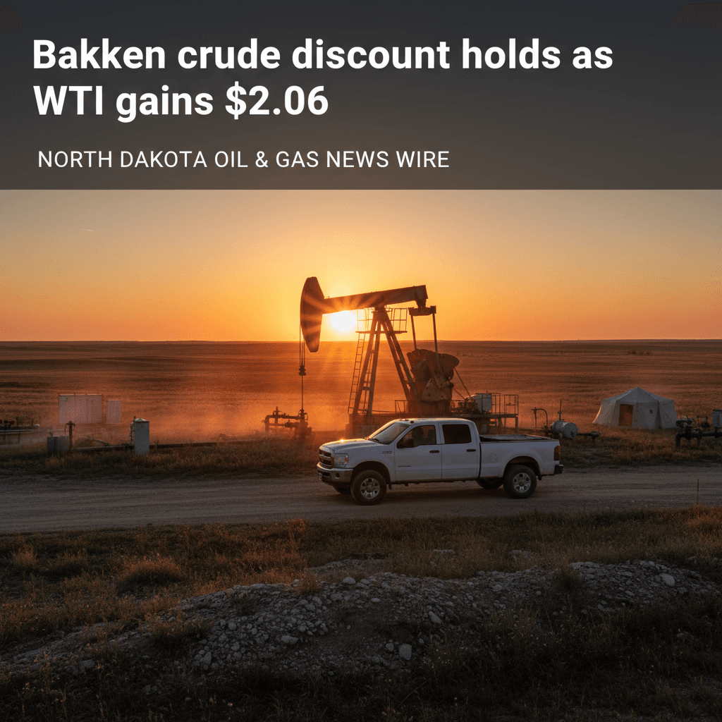 Bakken crude discount holds as WTI gains $2.06 - Bakken Wire