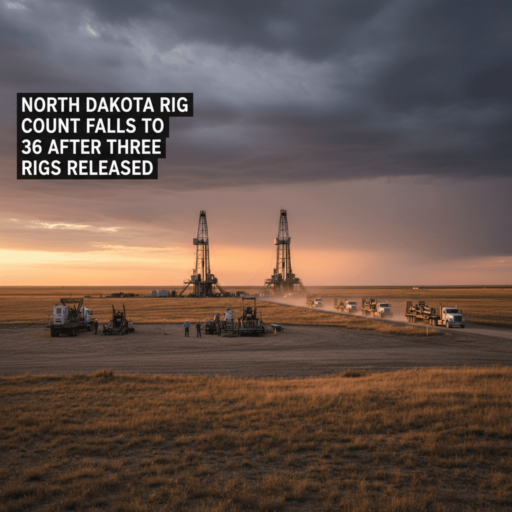 North Dakota Rig Count Falls to 36 After Three Rigs Released - Bakken Wire