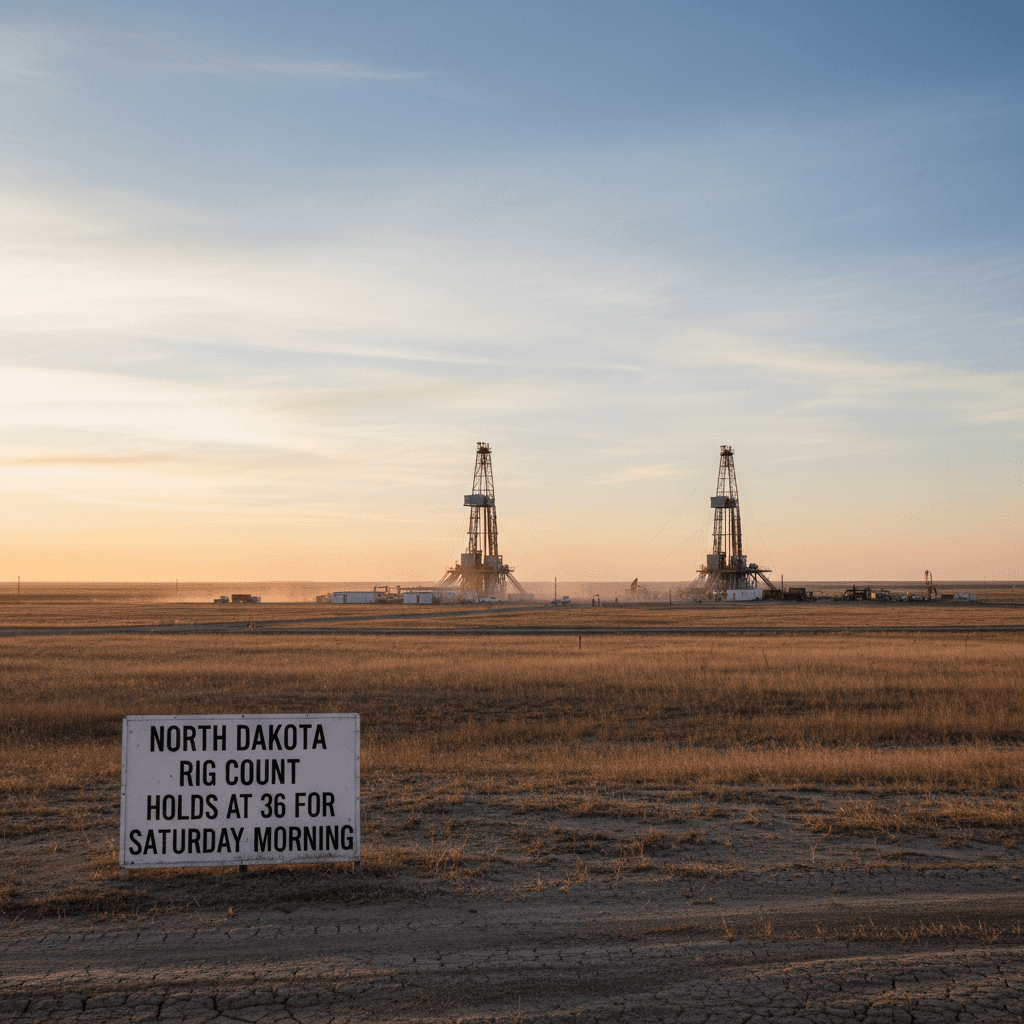 North Dakota Rig Count Holds at 36 for Saturday Morning - Bakken Wire