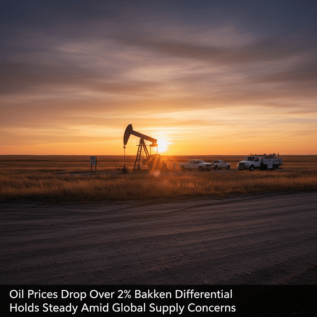 Oil Prices Drop Over 2%, Bakken Differential Holds Steady Amid Global Supply Concerns - Bakken Wire