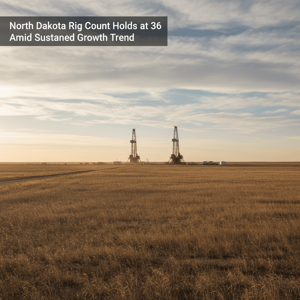 North Dakota Rig Count Holds at 36 Amid Sustained Growth Trend - Bakken Wire