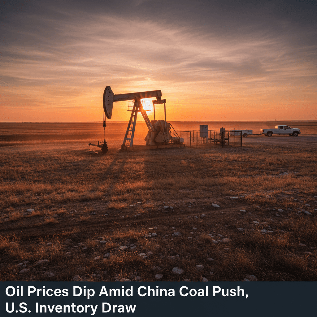 Oil Prices Dip Amid China Coal Push, U.S. Inventory Draw - Bakken Wire