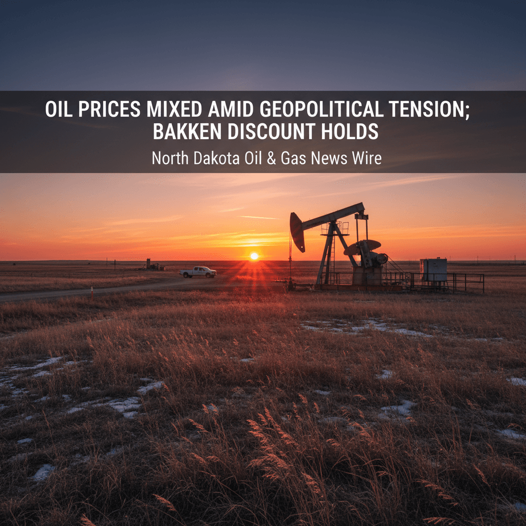 Oil Prices Mixed Amid Geopolitical Tension; Bakken Discount Holds - Bakken Wire
