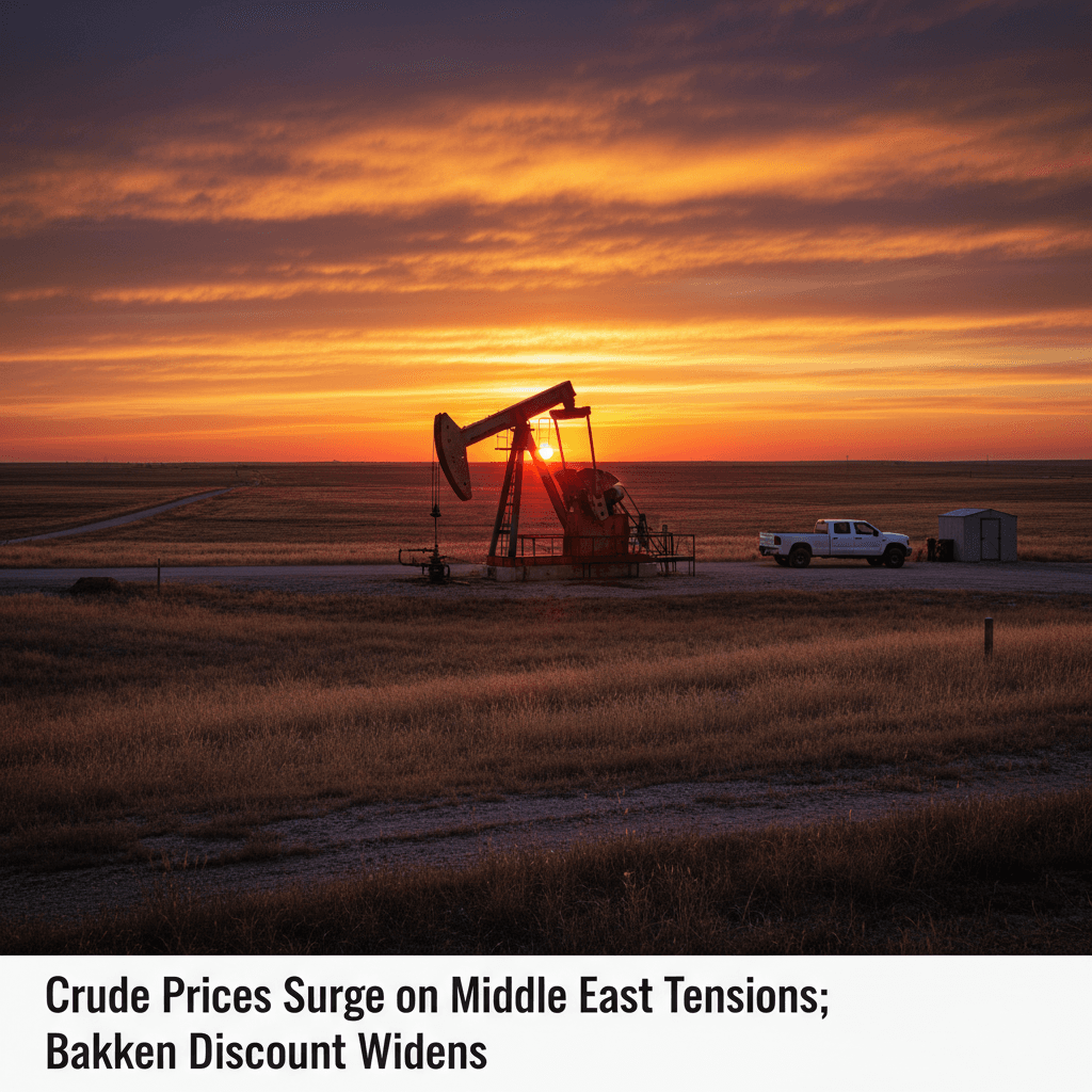 Crude Prices Surge on Middle East Tensions; Bakken Discount Widens - Bakken Wire