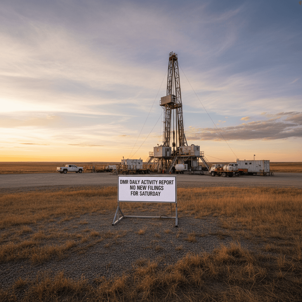 DMR Daily Activity Report Shows No New Filings for Saturday - Bakken Wire