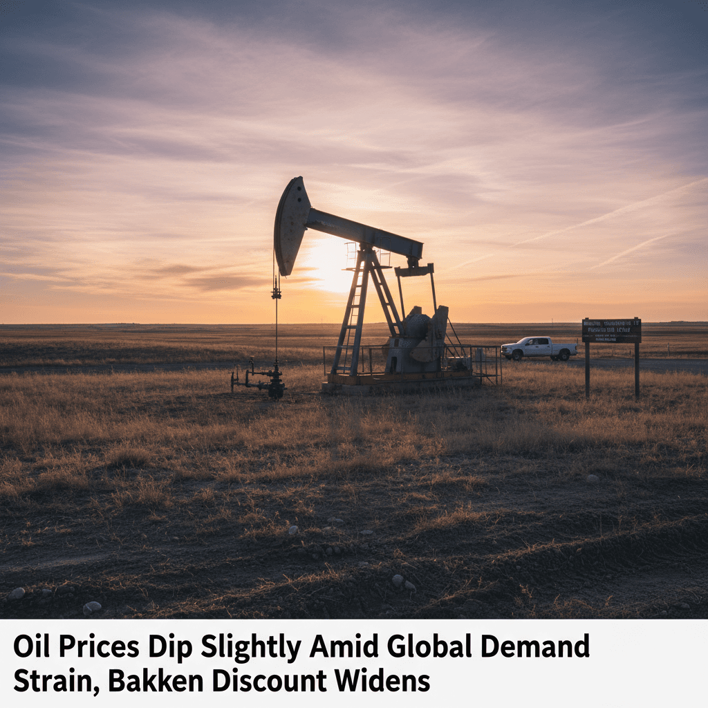 Oil Prices Dip Slightly Amid Global Demand Strain, Bakken Discount Widens - Bakken Wire