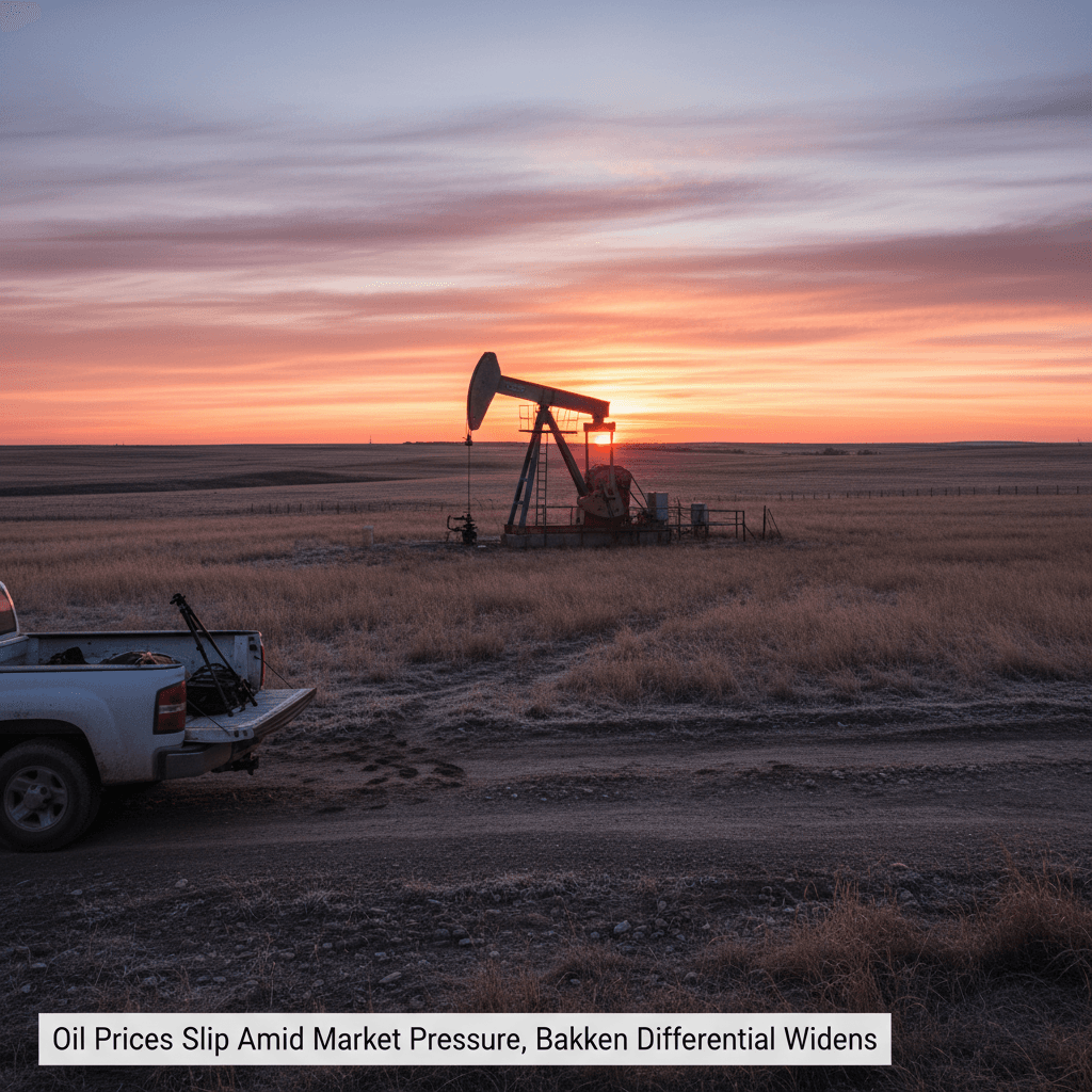 Oil Prices Slip Amid Market Pressure, Bakken Differential Widens - Bakken Wire