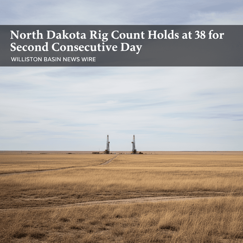 North Dakota Rig Count Holds at 38 for Second Consecutive Day - Bakken Wire